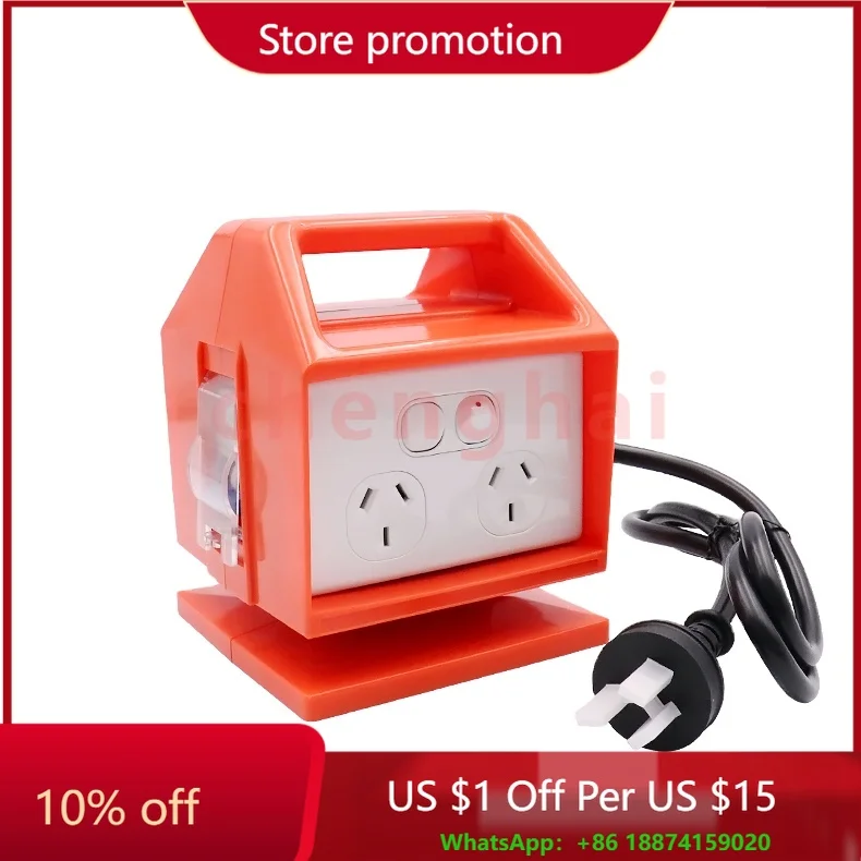 

Австралийский стандарт, адаптер для розетки от 15 до 10 А, мини-портативная розетка для распределения питания, плата с защитой RCD/MCB