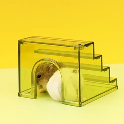 Hamster Climbing Ladder 3 Steps Stairs Hamster House Platform Ladder Toy Small Animals Climbing Stairs for Gerbils Guinea Pig