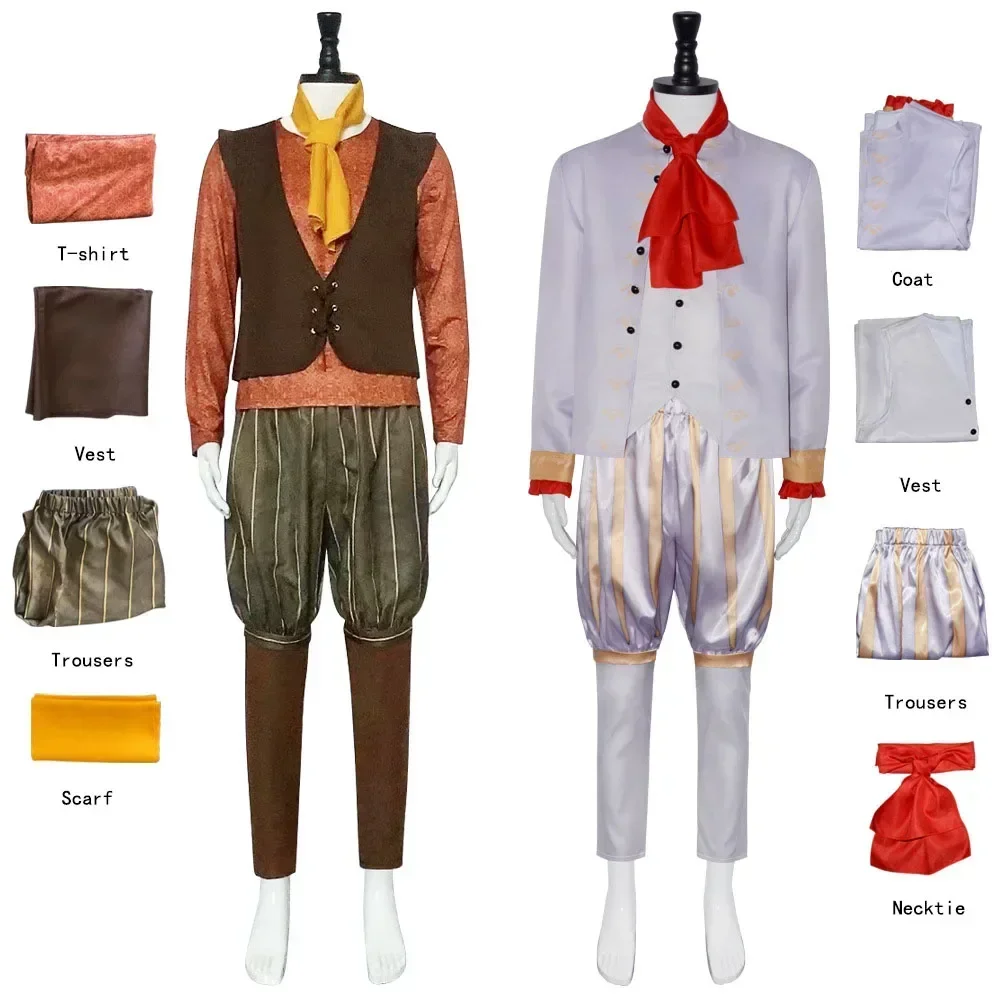 Movie Shrak Rumpelstiltskin Cosplay Costume Coat Pants Accessories Full Set Rumpelstiltskin Role Play Uniform Suit Halloween