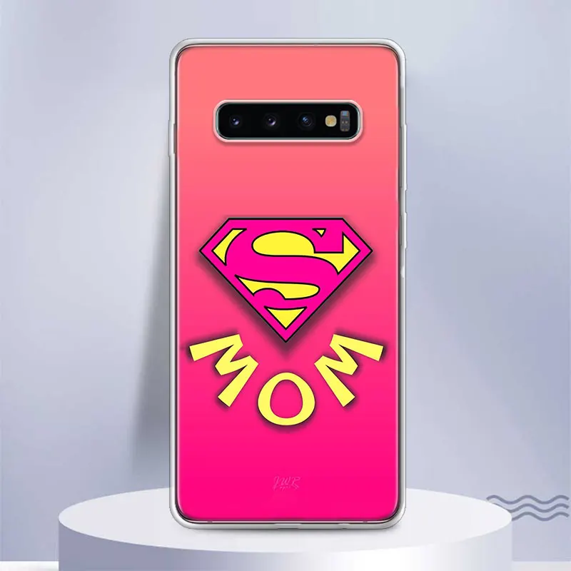 Love Super MOM DAD Soft Silicone Phone Case For Samsung Galaxy M12 M21 M30S M31 M51 M32 M52 Note 20 Ultra 10 Plus 9 8 J4 J6 + J8