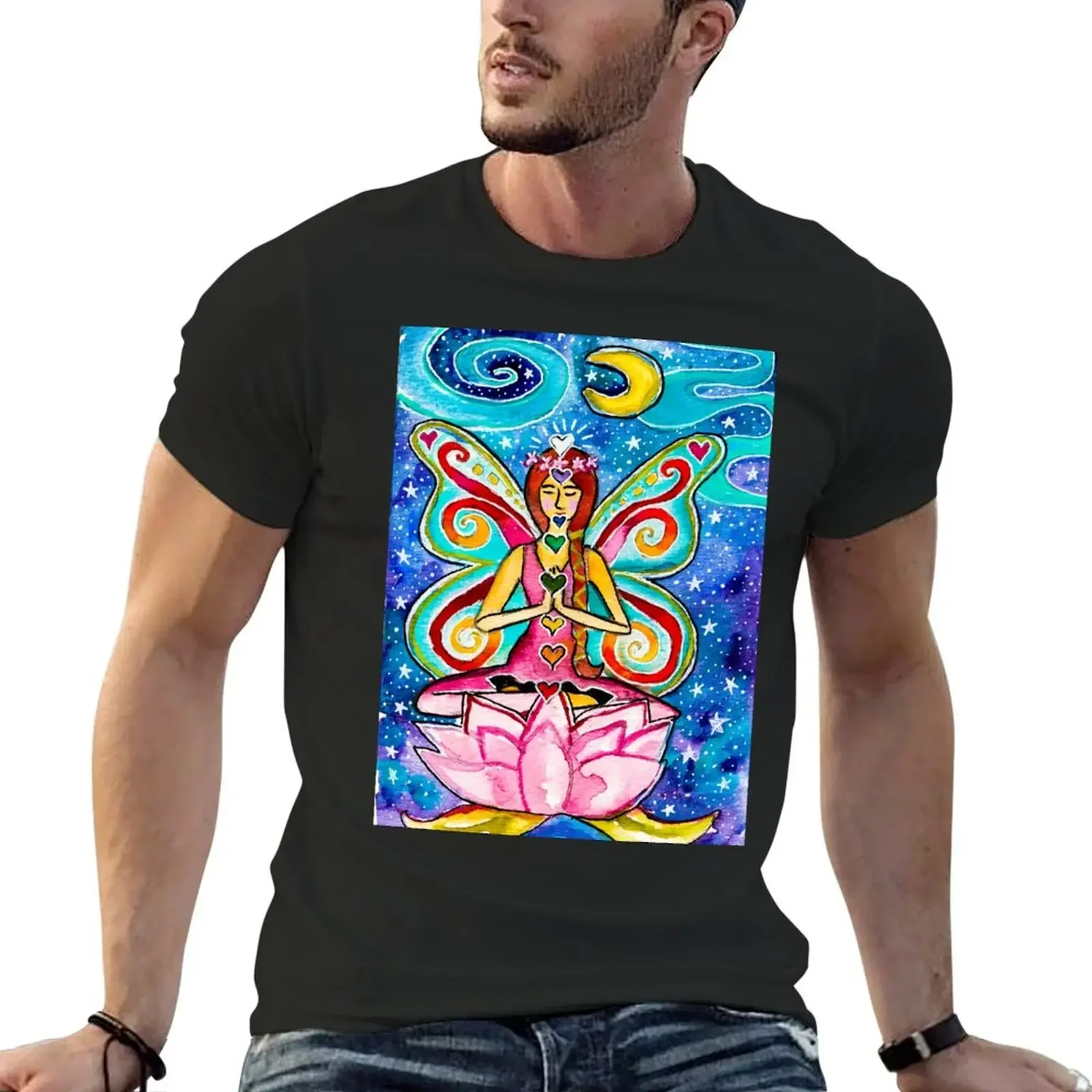 Chakra Fairy T-Shirt new edition korean fashion mens graphic t-shirts big and tall