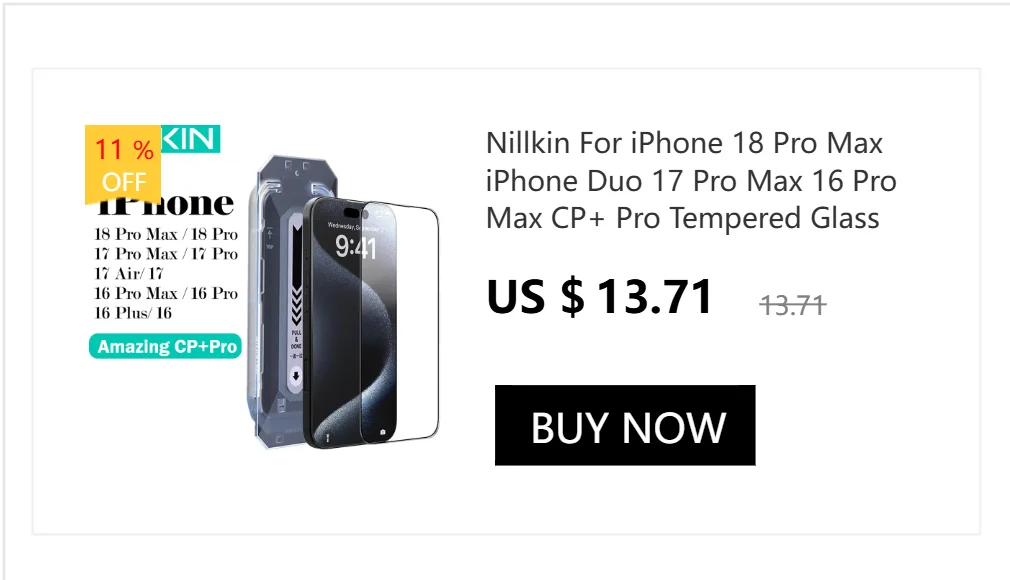 Nillkin For iPhone 18 Pro Max 17 Pro Max 17 Pro 18Pro Frosted Shield Pro Case PC+TPU Airbags Shockproof Anti-Scratch Phone Cover