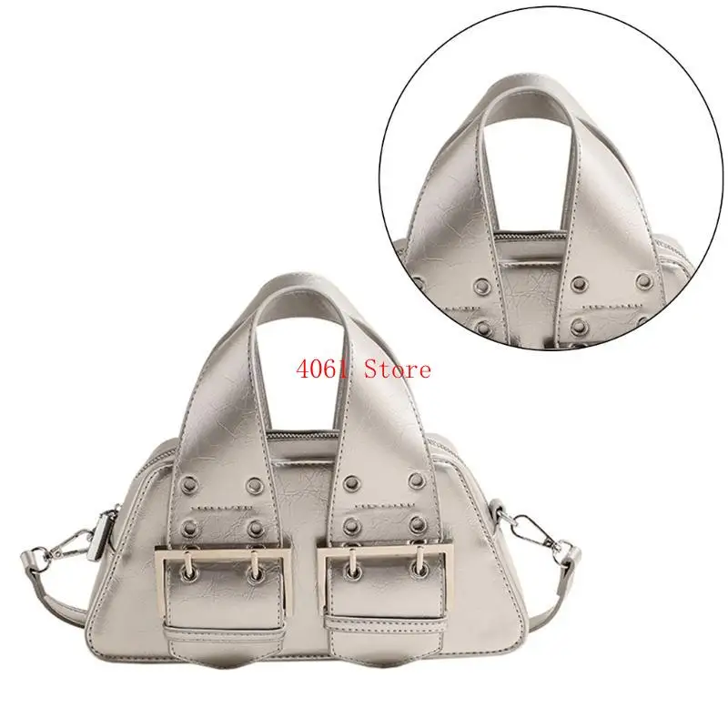 

Ladies Shoulder Bag Crossbody Bag Shoulder Handbag Purse PU Rivet Shoulder Bag Crossbody Handbag Satchel Bag