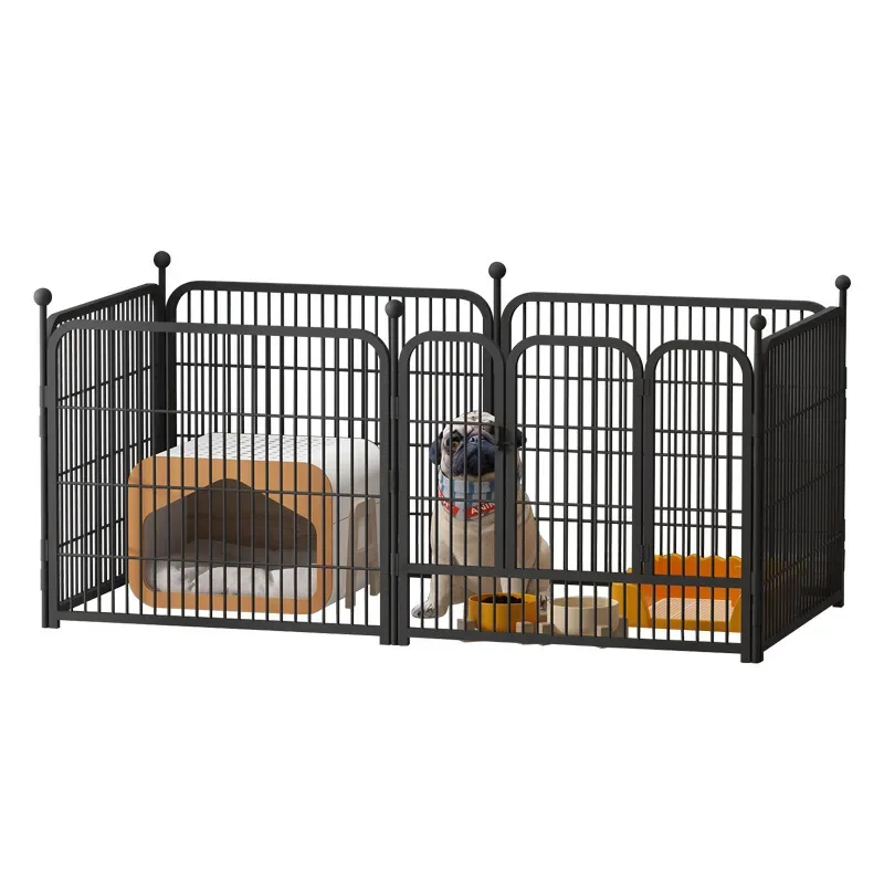 

Foldable iron dog kennel dog cage large big cage pet playpen iron metal playpen