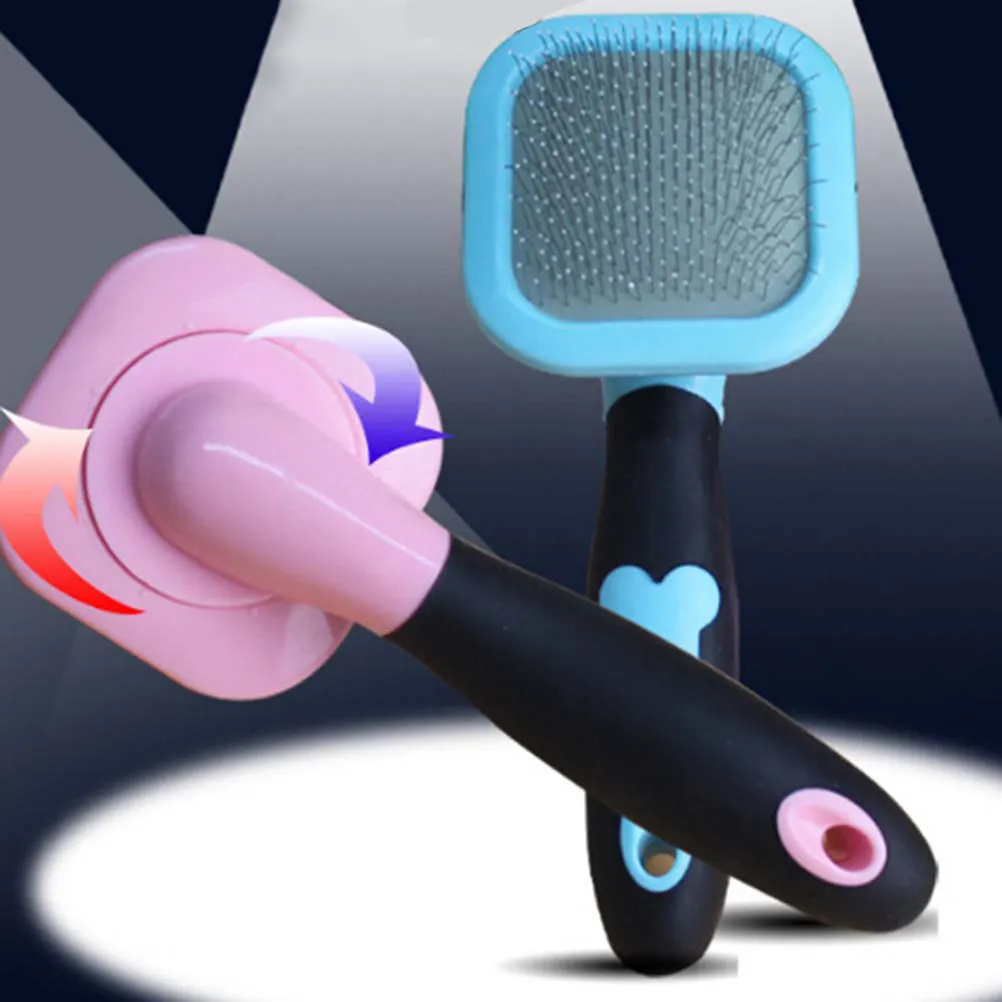 Pet Comb Blue Size S Handle Dog Grooming Tool ABS Material Remove Loose Hair Shedding Unhitch Hair Brush Best Dog Brush