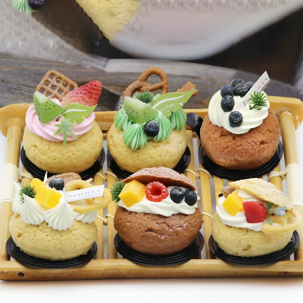 Food Model Simulated Cream Puff Window Display, Home Decoration, Photography Set, Dessert Shop