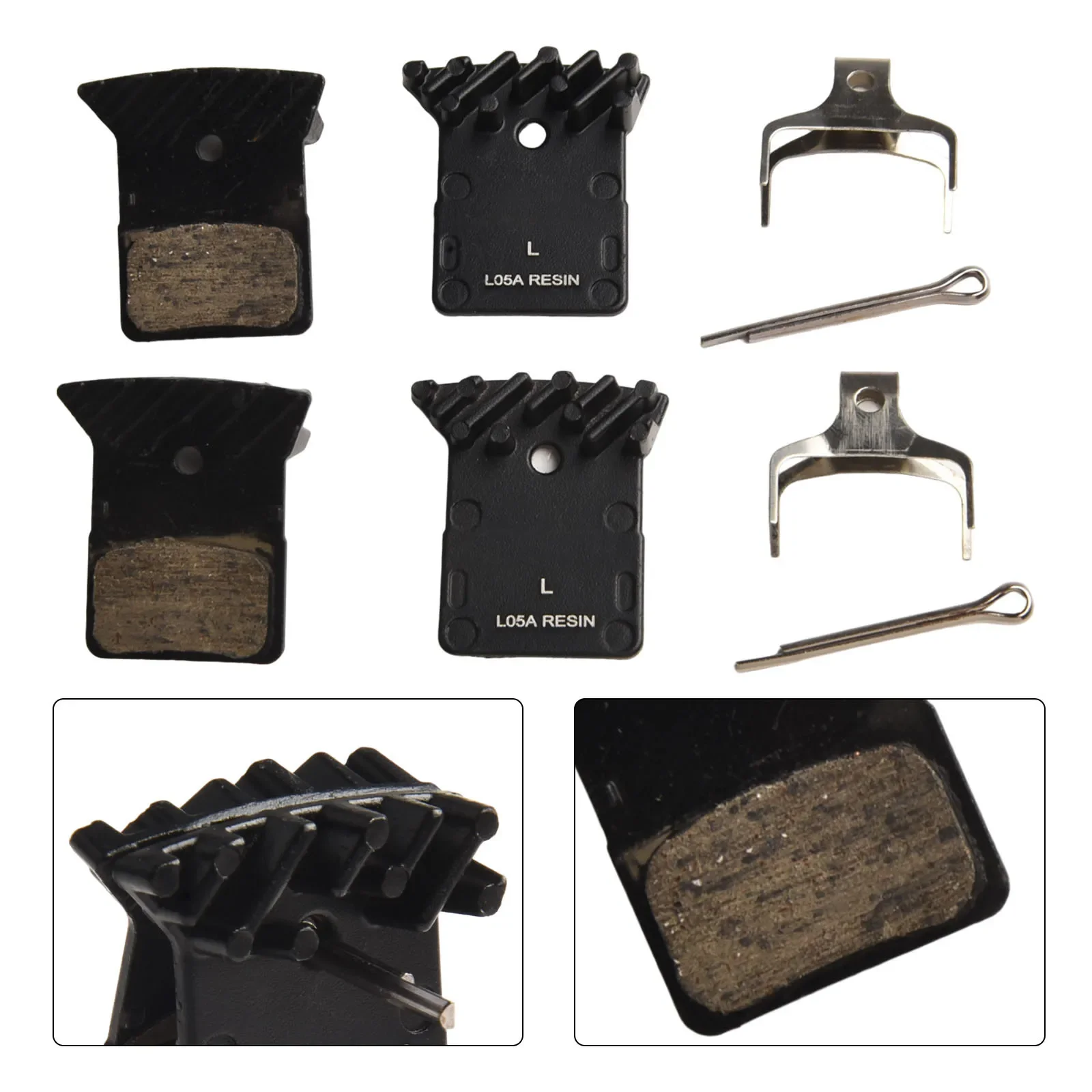 /L05A /Resin /Ceramic Disc Brake Pads With Cooling Fins For For Ultegra 105 For GRX RS805 R9170 R8070 Road Bike Bicycle Parts