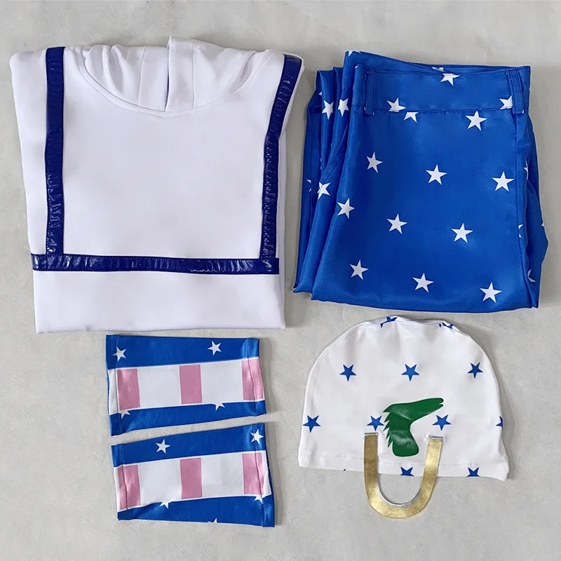 JoJos Bizarre Adventure Johnny Joestar Cosplay Costume Men Outfit Full Set Anime Character Dress Stage Halloween Party Trend