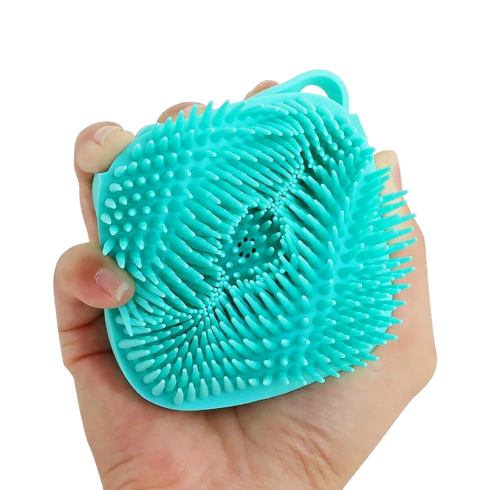 1Pc 3 Colour 77G Soft Silicone Massage Brush Bathroom Cleaning Tool Comb Cat And Dog Bath Shampoo Pet Supplies Accessories