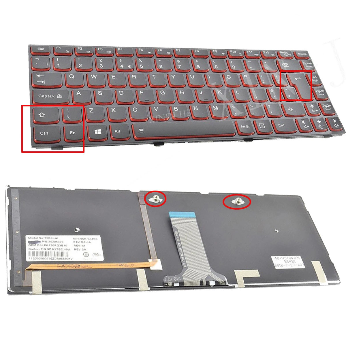 

Клавиатура для ноутбука LENOVO IdeaPad Y400 Y410 Y430P Y400P Y410P Y400N Y410N