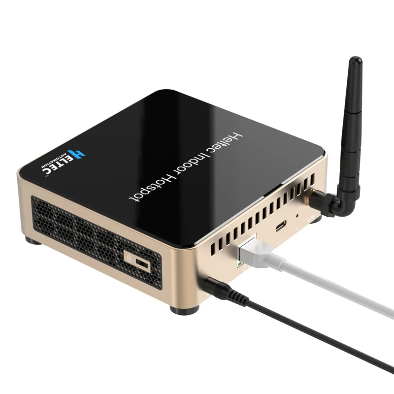 Heltec HT-M2808 Punto de acceso interior WiFi BLE ETH IoT LoRaWAN LoRa Gateway Quad-core SX1308 + SX1255/7 Chipset compatible con red de helio