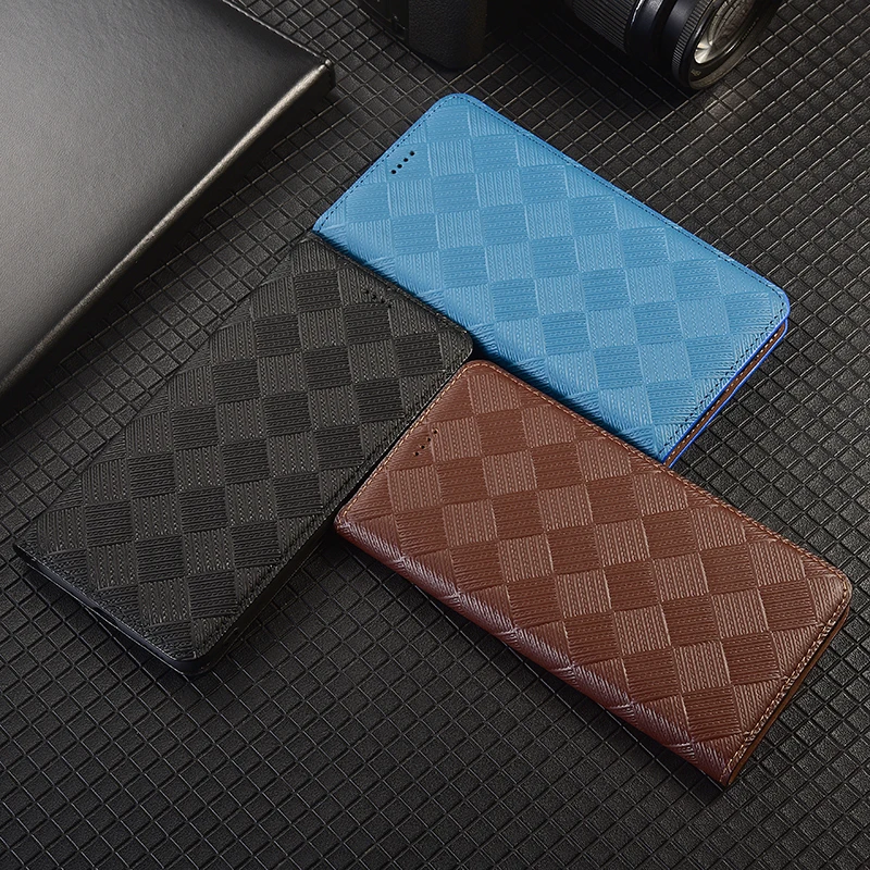 Motorola Moto G13 G23 G53 G73 G22 G32 G42 G52 G62 G72 G82用織り模様フリップカバー財布ケース