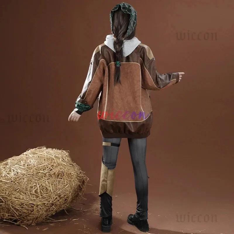 

DY20Game Monster Hunter Alma Cosplay Costume Guild-appointed Handler Alma Coat Pants Full Set Halloween Uniforms For Men Women25