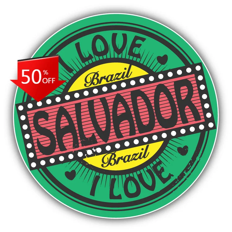 I Love Salvador City Aesthetic Car Laptop Window Bumper Waterproof Vinyl Decal Accessory Funny Funny Aesthetic Cute Aesthetic