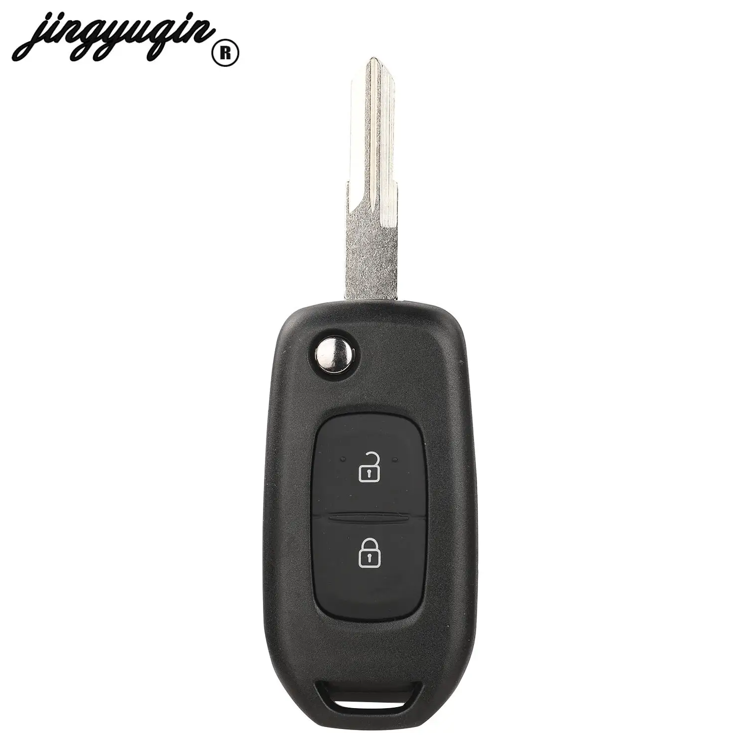 jingyuqin 2/3 Button Flip Remote Car Key 433MHz 4A Chip For Renault Dacia Logan 2 Kadjar Captur Megane 3 Symbol Sandero 2 Duster