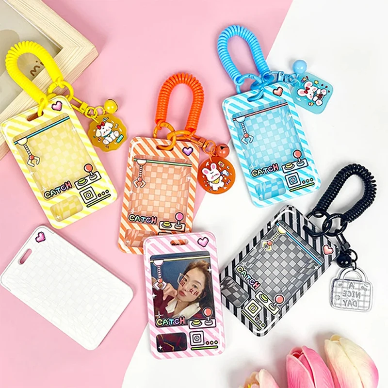 

Card Holder Photo Display Holder Bus Card Case Classic Protective Case Pendant Keychain Cute Photocard Holder