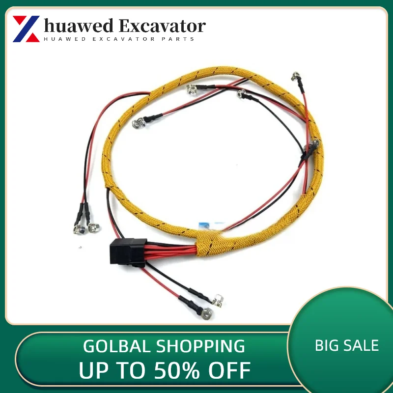 

Suitable For Caterpillar 320d 323d Fuel Injector Harness C6.4 Engine Fuel Injector Harness Excavator Accessories