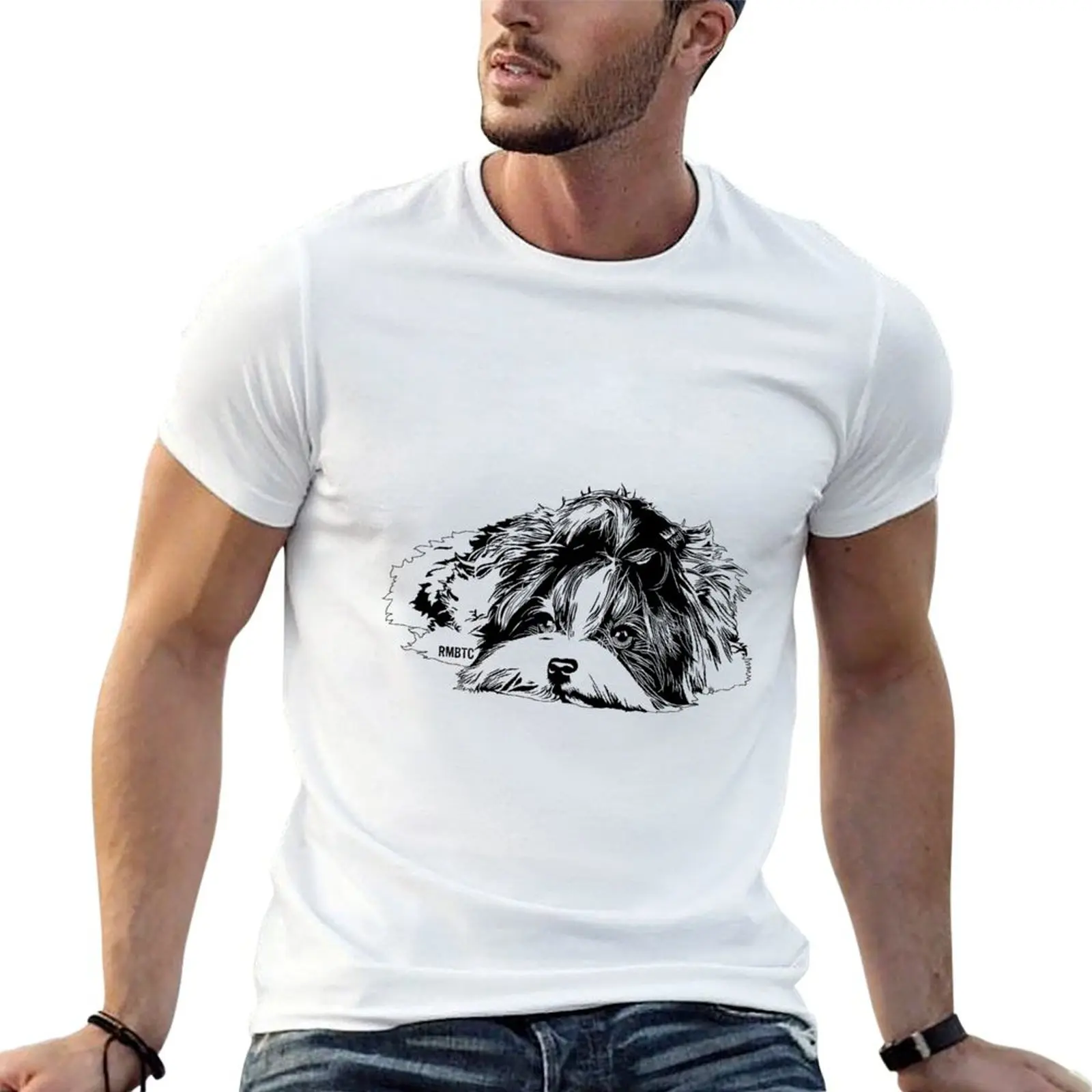Camiseta Biewer Terrier, camisetas para hombre, camiseta de algodón suave, camisetas 100% de algodón para hombre, camiseta de algodón