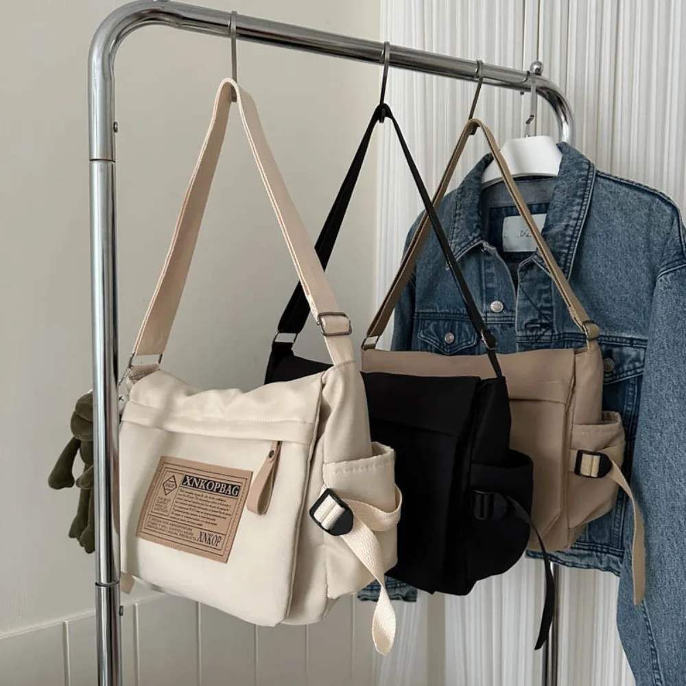 

High Quality Portable Vintage Handbag Adjustable Strap All Match Canvas Tote Bag Attractive Casual Style Messenger Bag