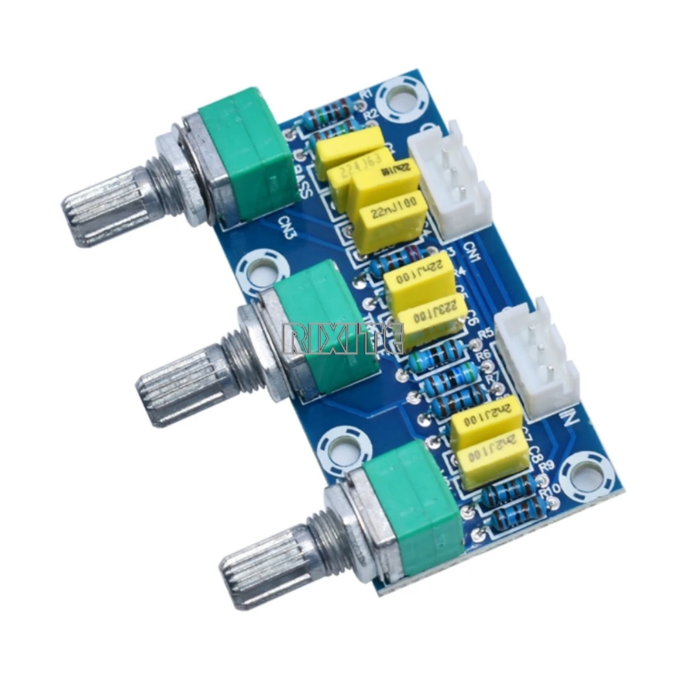 XH-M802 Amplifier Board High And Low Voltage Mixer Tone Board Volume Control Subwoofer PCB Sound Adjustment  Amplifier