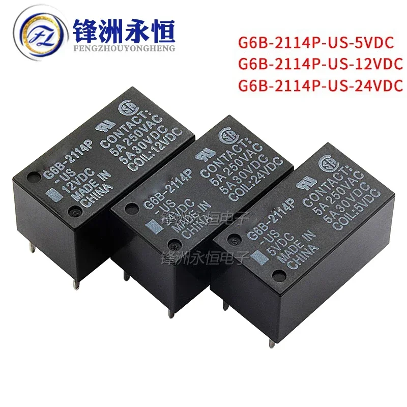 Relay G6B-1114P 1174P 2214P 2114P-US-24VDC DC5V 12V G6B-1114P-US-5VDC G6B-1114P-FD-US-24VD G6B-1174P-US-24VDC G6B-2214-US-12VDC