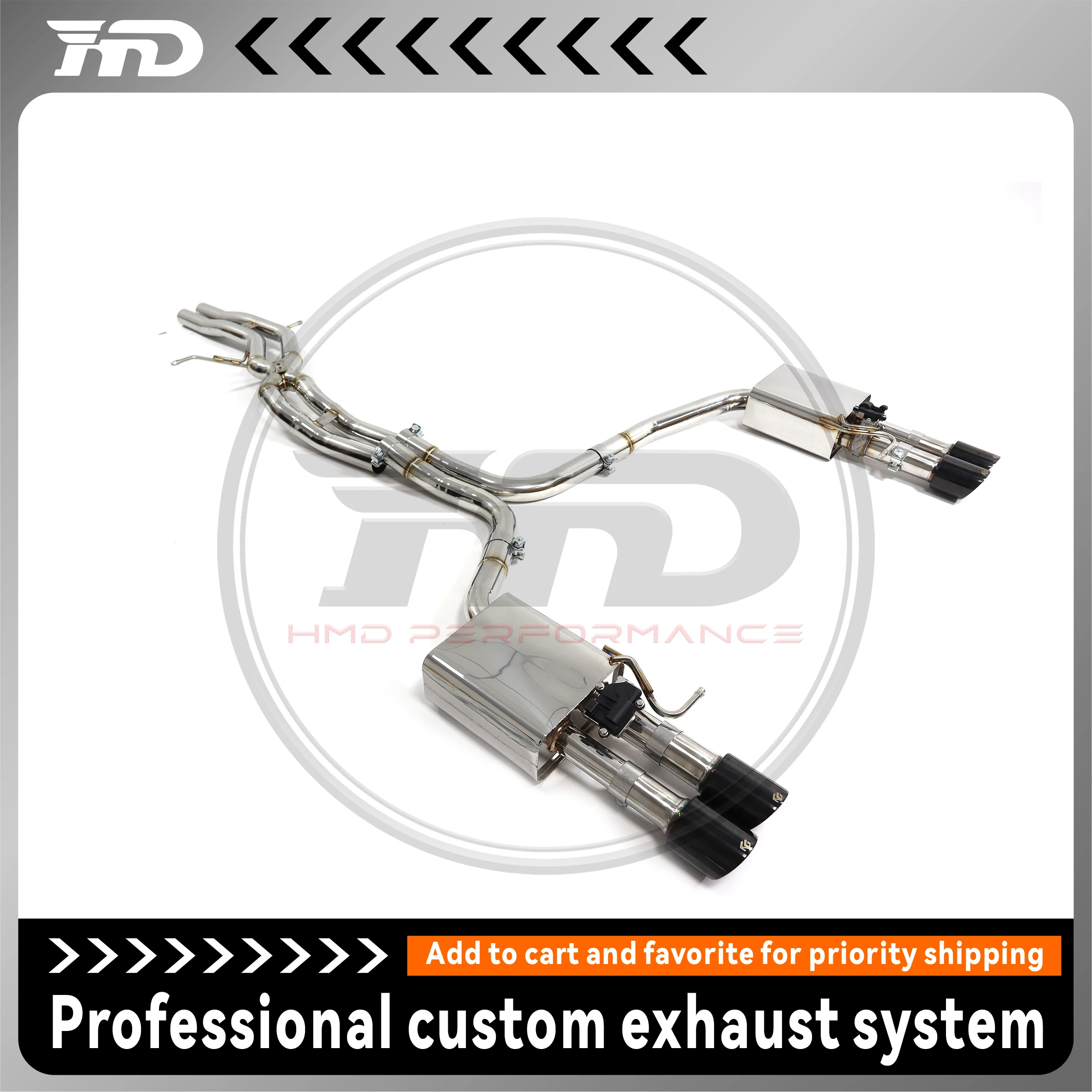 

HMD Exhaust System Performance Catback for Audi RS6 RS7 C8 Auto Replacement Modification Electronic Valve