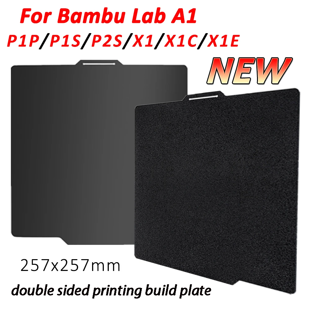 PEI Sheet For Bambulab P2S Build Plate P1P P1S X1C X1 A1 257x257 Double-sided Printing Heated Bed for Bambu Lab A1 X1-Carbon