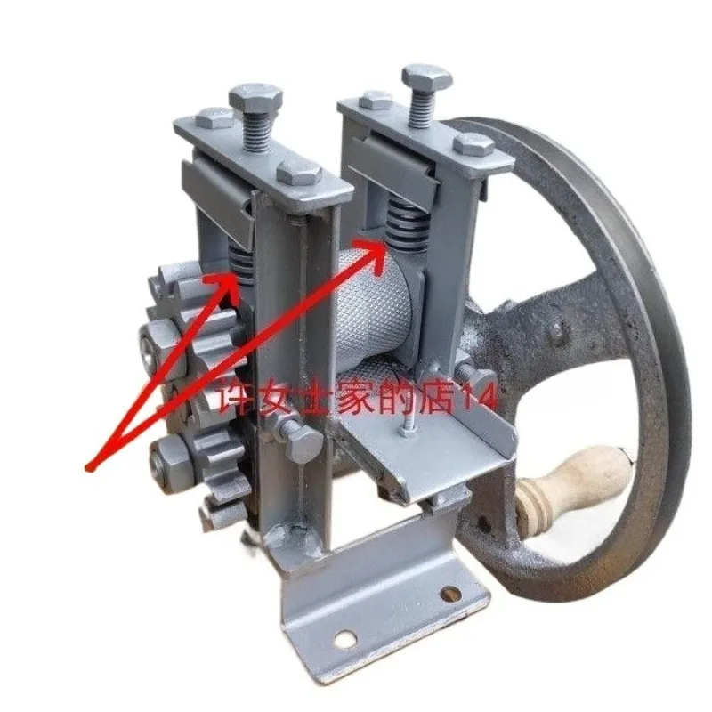 Manual strip breaking machine, hand crank strip breaking machine, bamboo piece separator, bamboo starting machine