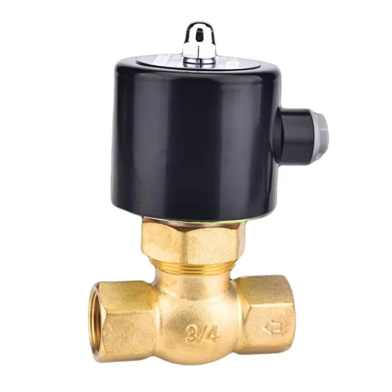 

2L170-20 2/2 Way Steam Direct Acting Normally Closed Brass Solenoid Valve 220v High Pressure Air Oil Water Solenoid Valve