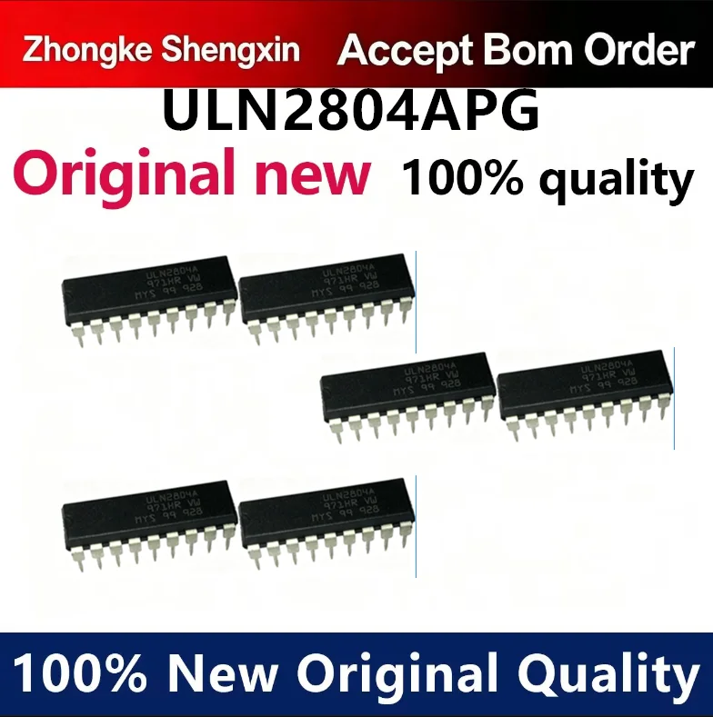 (5pcs-10pcs)Brand new original ULN2804APG ULN2804 inline DIP-18 octa Darlington transistor driver