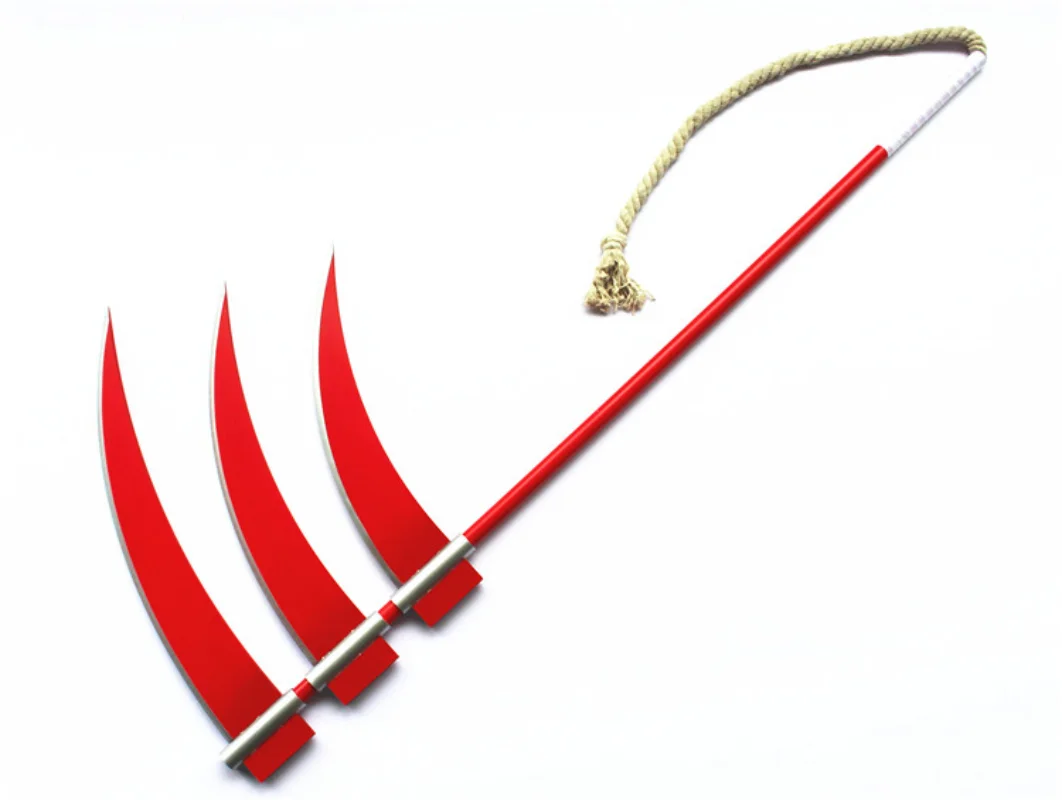 150Cm-200Cm Three-Edged Sickle Halloween Role-Playing Props Christmas Party Weapon