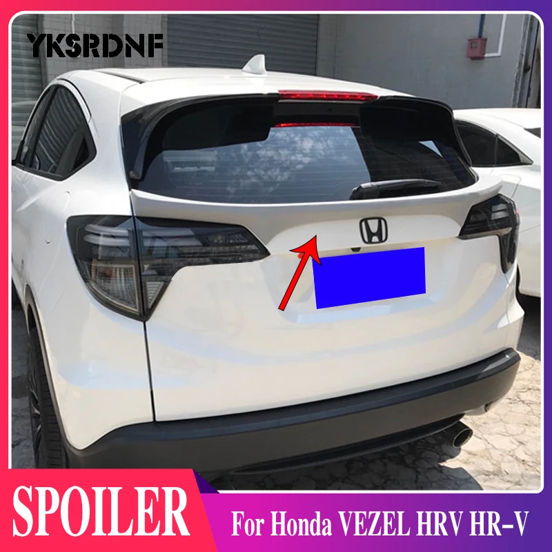 

Auto ABS Plastic Unpainted Color Rear Roof Trunk Wing Boot Roof Spoiler For Honda VEZEL HRV HR-V 2014 2015 2016 2017