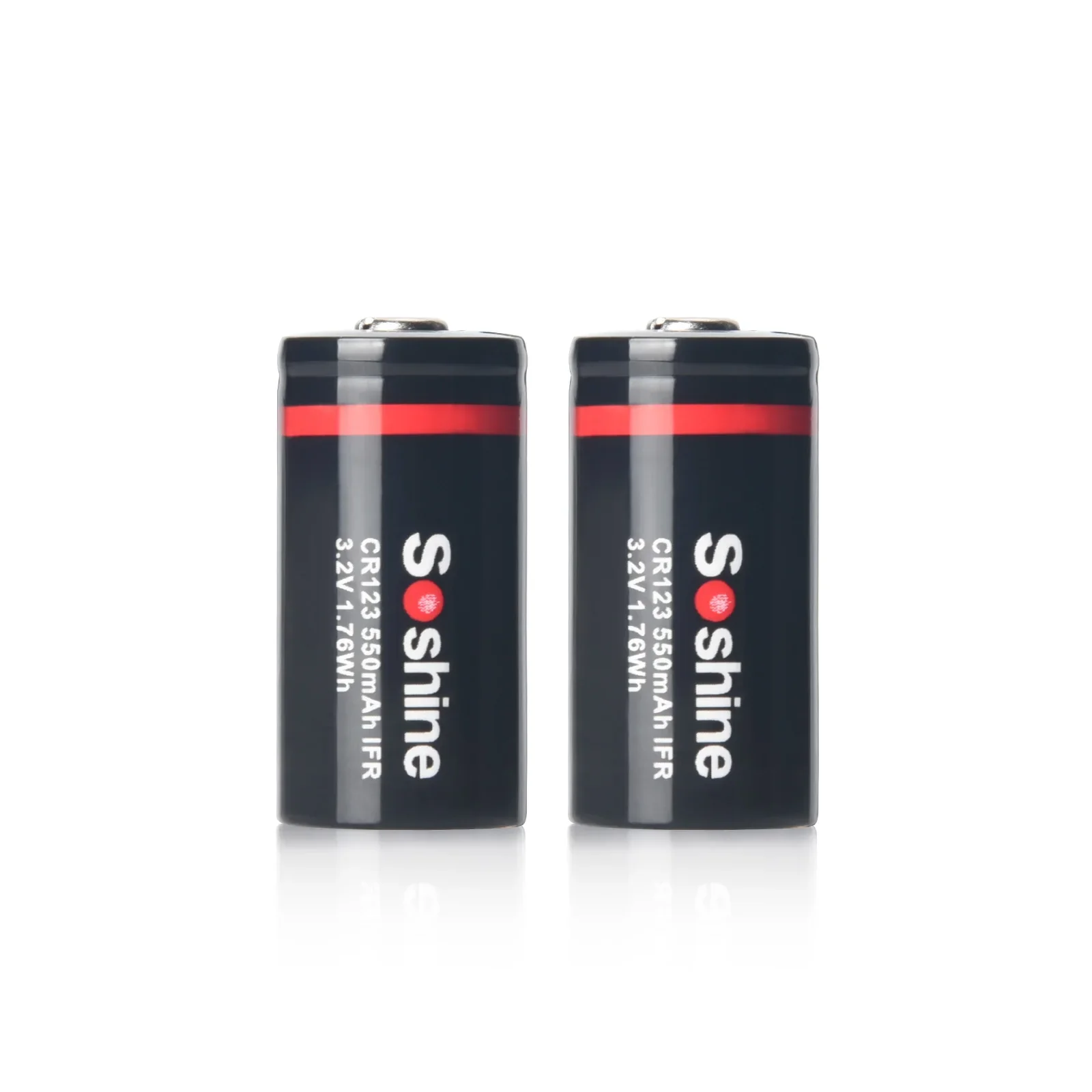 Soshine USB LiFePO4 Charger S5(Fe) With CR123 3.2V 550mAh LiFePO4 Rechargable Battery image 4