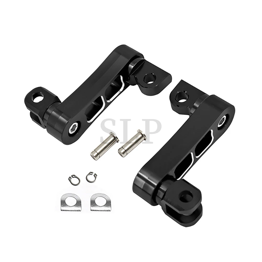 Motorcycle accessories: Harley Glider Fat Boy XL Foot Pedal Support, Foot Pedal Adjustment Installation, Fixed Extension Support