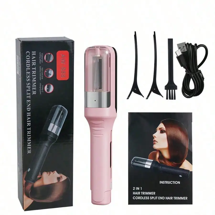 

Hair Ends Trimmer Split Remover Dry Damaged Brittle Professional Automatic Trim Split for Women Cordless Hair cutting machine