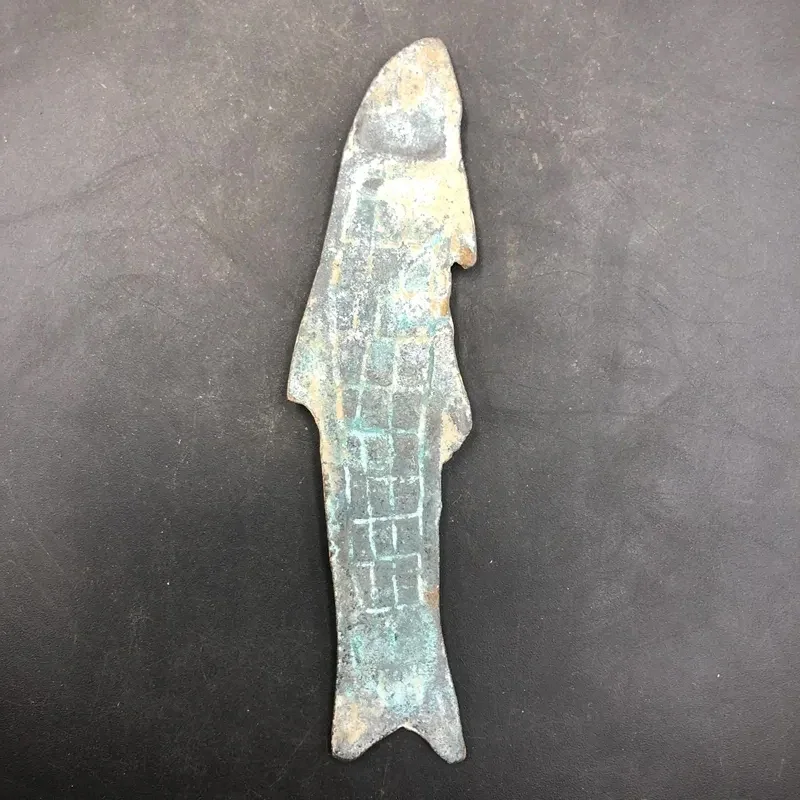 

1 шт. древняя китайская редкая старая монета-инь Шан бронзовая монета в форме рыбы, изысканное коллекционное ремесло для любителей антикварных