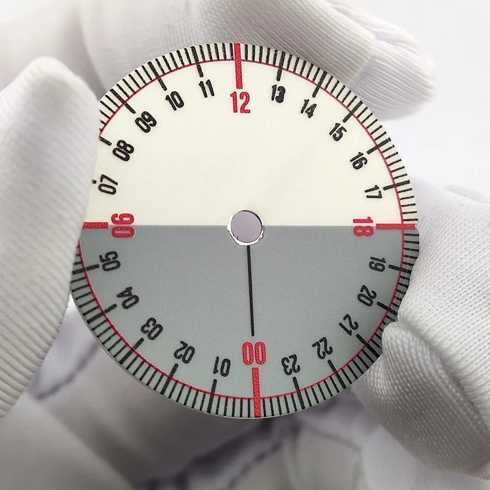 Esfera de 28,5mm, esfera NH35 de 24 horas, Esfera luminosa completa adecuada para movimiento NH34 NH35 NH36, piezas de reloj luminosas verdes para esfera de reloj