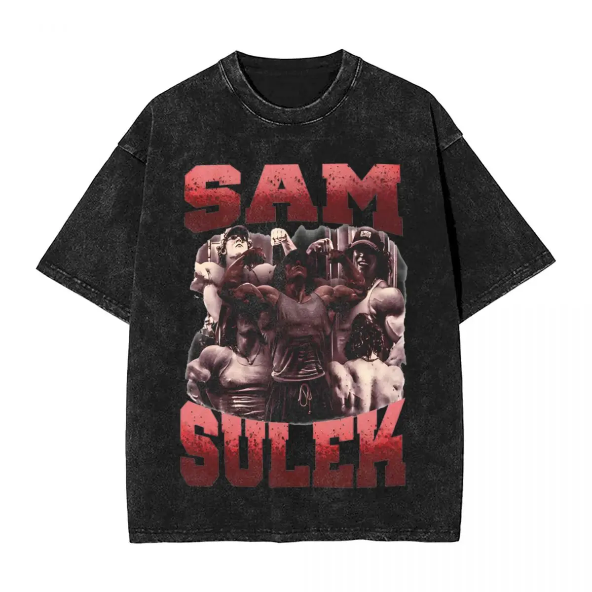 Sam Sulek Pack V2 T Shirts Hip Hop Washed Cotton Oversize T-Shirt Novelty Men Women Tops Streetwear Summer Tee Shirt