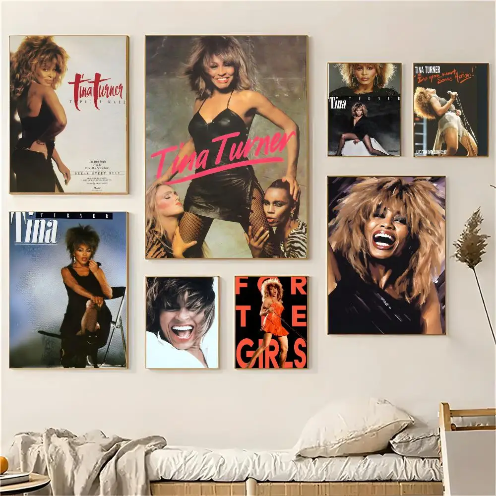 Tina Turner Poster Wall Art Print Art Suitable For Living Room Bedroom Bar Parlor Home Decoration Gift
