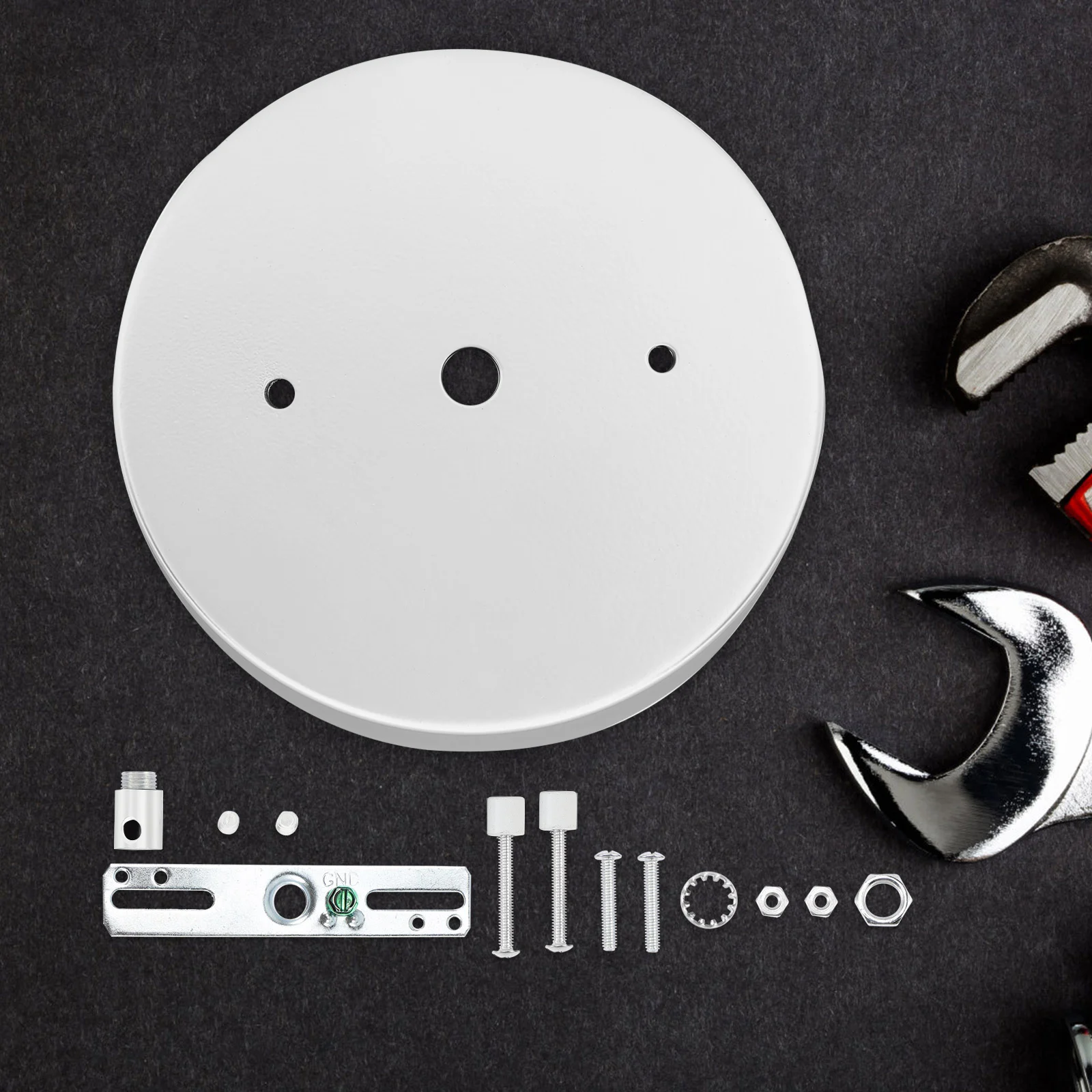 

1 Set Chandelier Canopy Kit For Ceiling Lights Pendant Fixture Mounting Plate Replacement Cover Minimalist Design Ceiling Cover