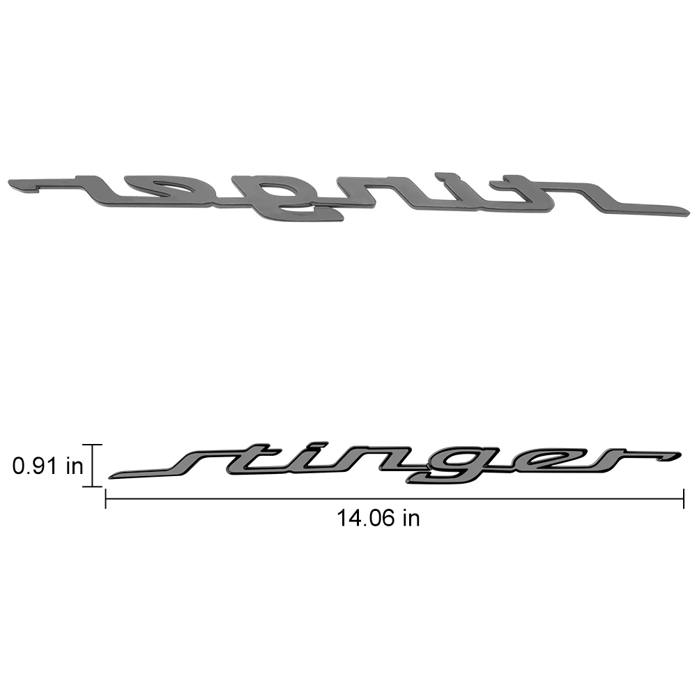 ستينغر شعارات ملصق سيارة الجذع ستينغر لكيا GT خط ستينغر تصفيف السيارة كيا ستينغر الخلفي شعار ملصق كيا اكسسوارات