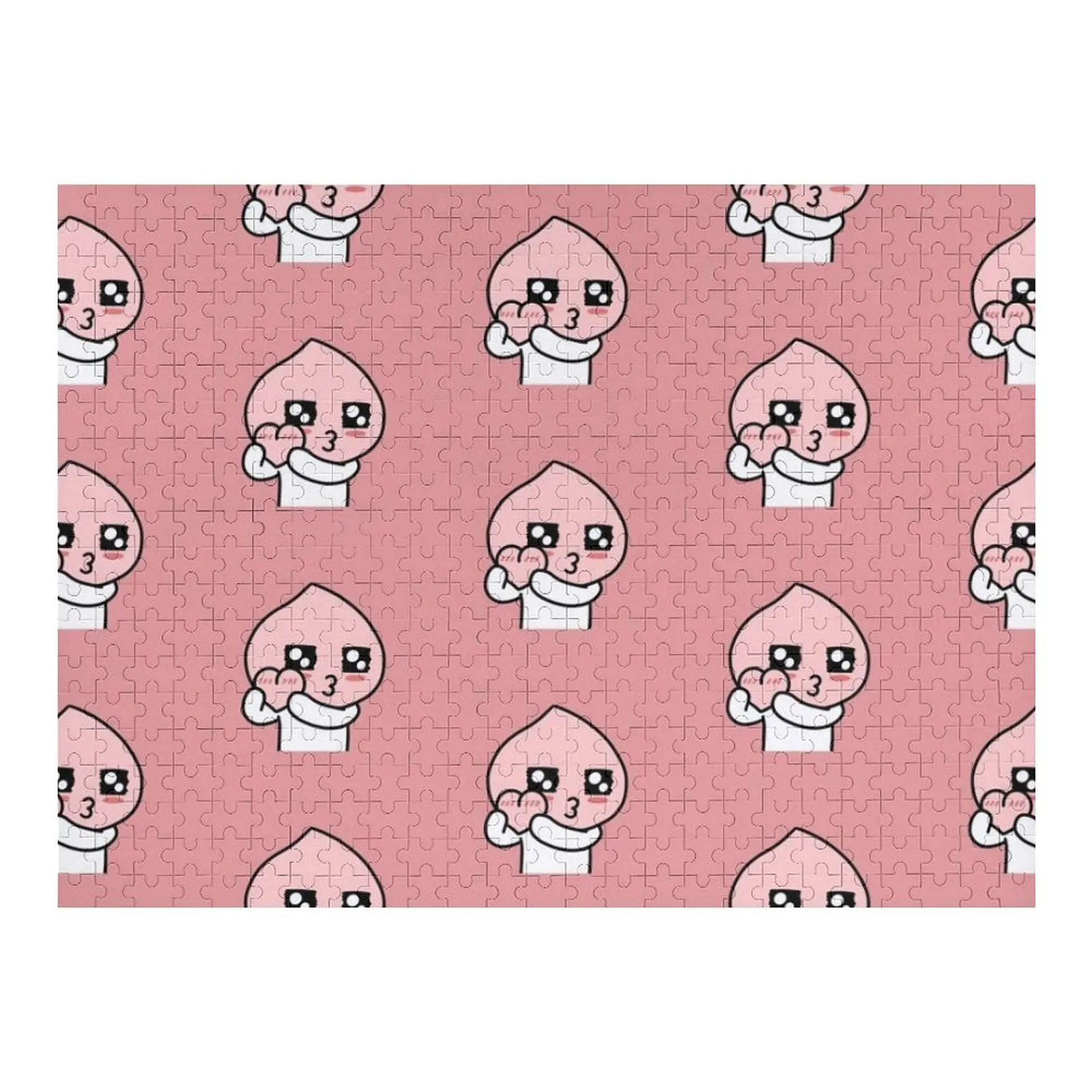 

Apeach Heart Apeach Peach Peach Heart for You Пазл с деревянным именем на заказ Деревянные деревянные животные Пазл