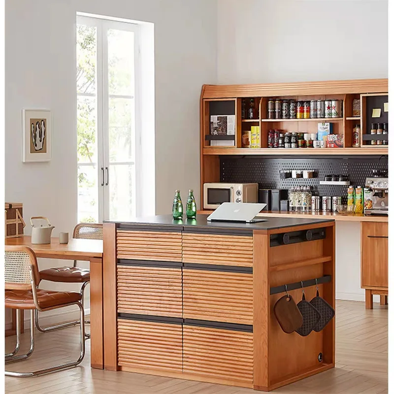 

bar table restaurant integrated dining side cabinet locker multi-person dining table tea cabinet kitchen island rectangular