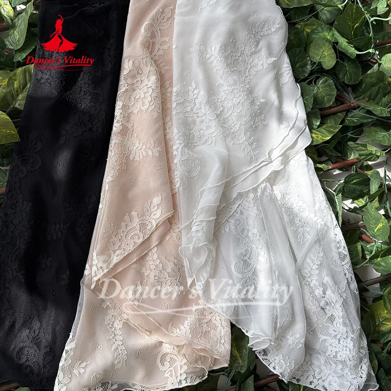 Spódnice do tańca baletowego dla kobiet seksowna koronkowa spódniczka Tutu joga balet sztuka egzamin praktyka ubrania dziewczęca odzież do treningu tanecznego