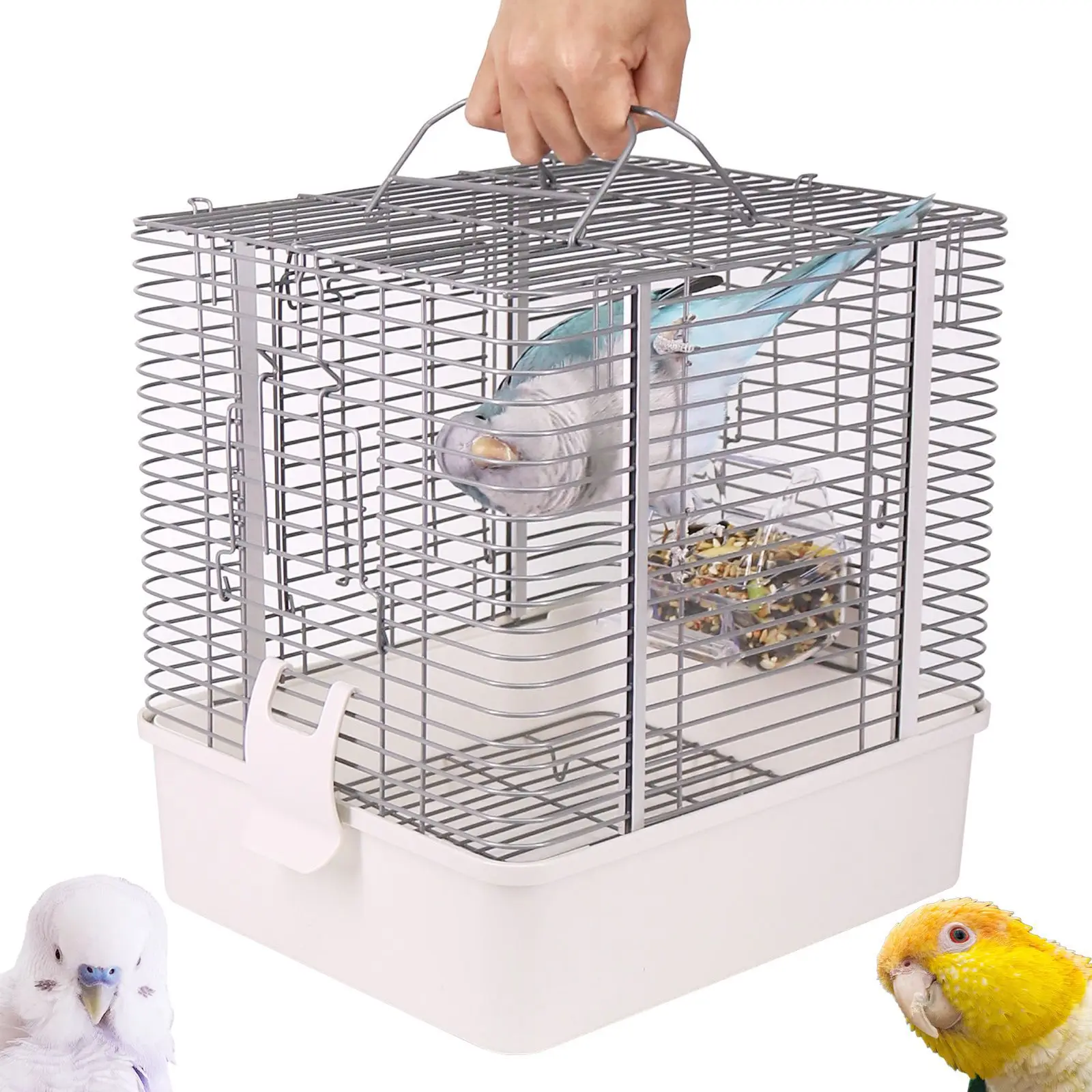

Bird cage Horizontal silk Assembled parrot Go out Travel play Monk Xuanfeng bird Portable Portable parrot