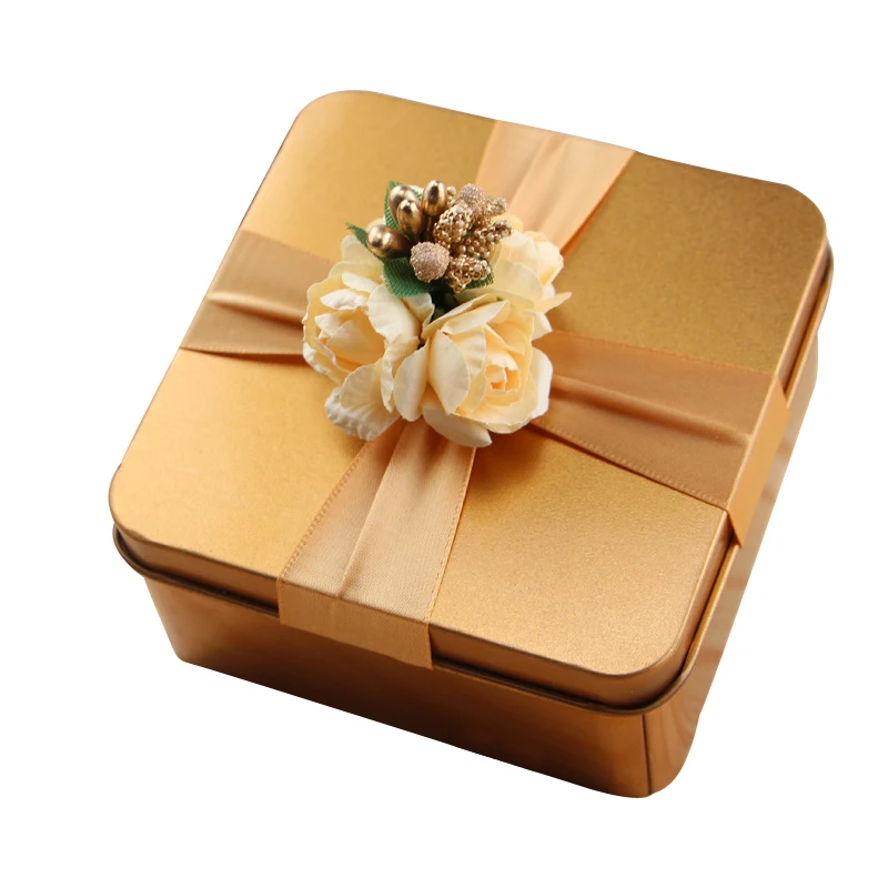 

6 PCS Wedding Candy Box Gift Iron Tin Boxes Personality Storage Case for Birthday Party
