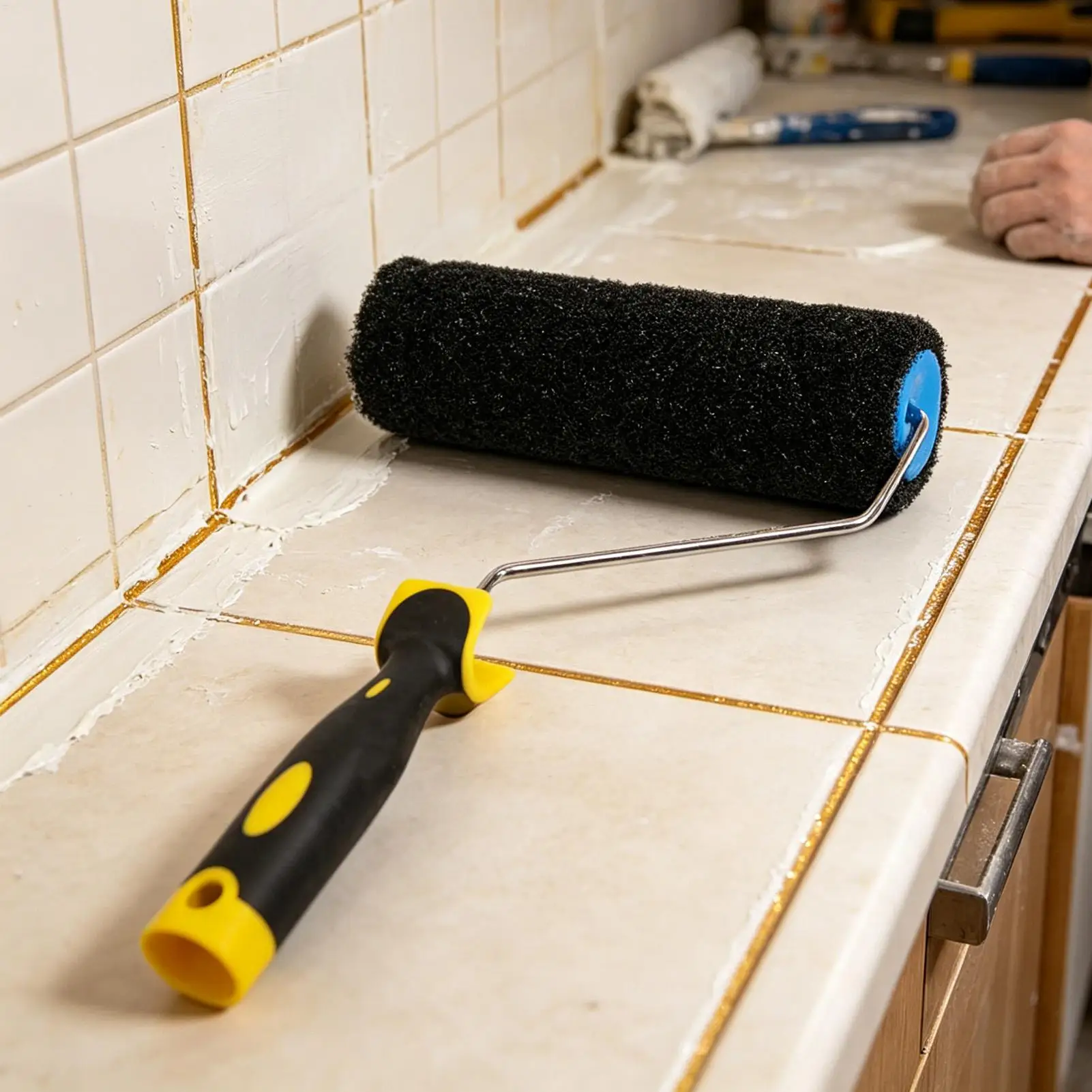 9-inch putty multifunctional roller brush Texture Roller for Drywall Mud Ceiling Putty Painting Textured Ceiling Roller - view 3