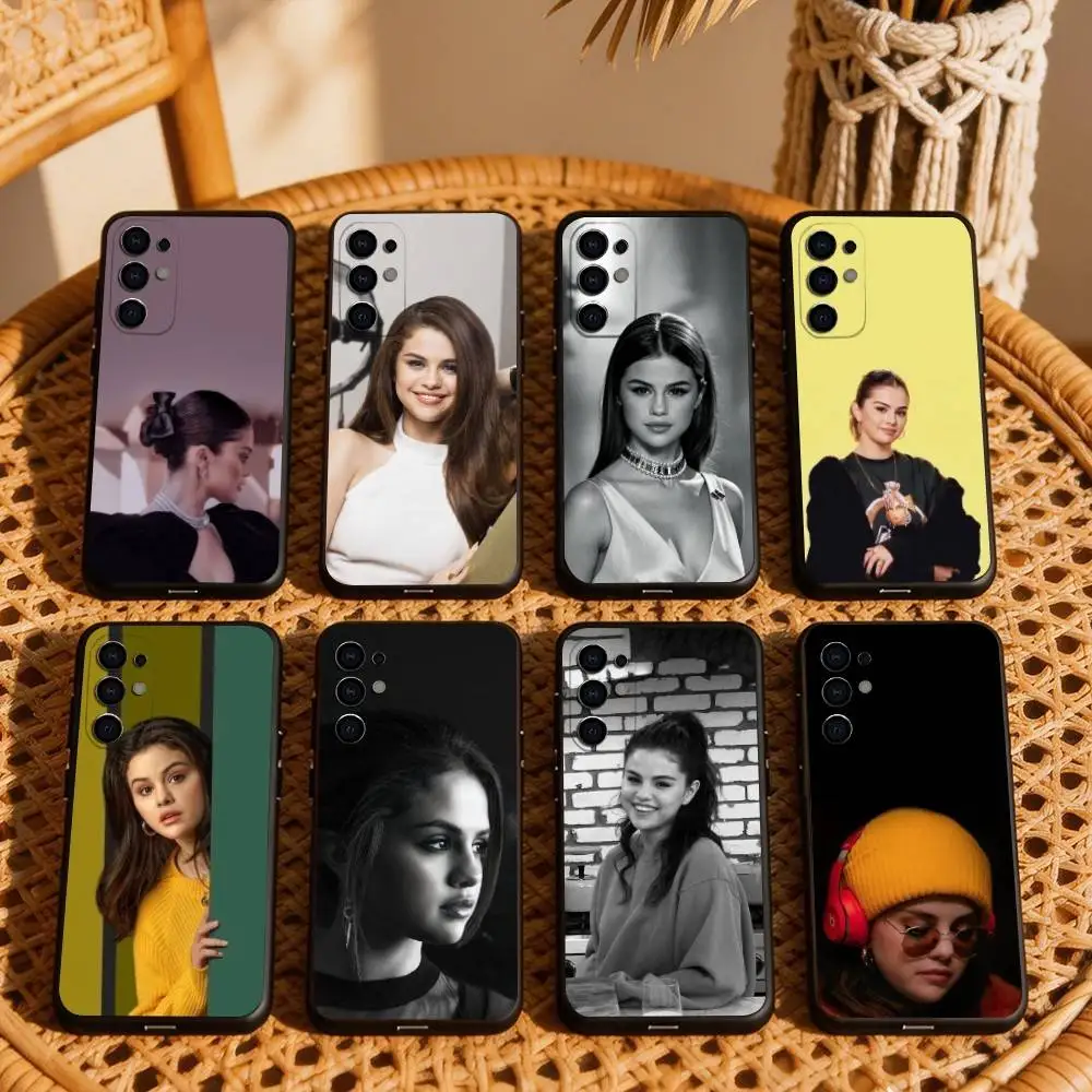S-Selena G-Gomez Singer  Phone Case Black Silicone Soft For Samsung S25,S24,S21,S22,S23,S30,Ultra,S20,Plus,Fe,Lite