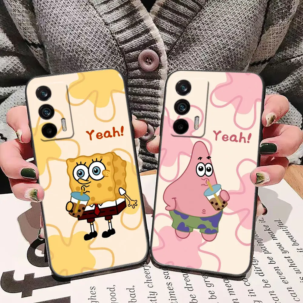 Cartoon S-SpongeBob S-SquarePants Phone Case For Realme C65 C63 C55 C53 C35 C33 C30S C30 S21Y C21 C20 C11 NARZO 50 X50 GT Case