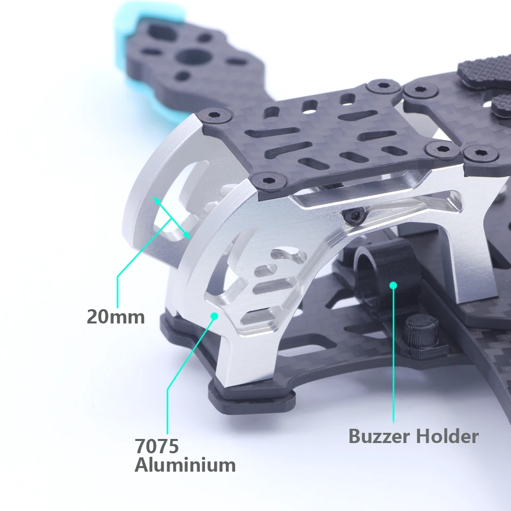 Mark5 mk5 dc estrutura deadcat fpv kit de estrutura 5 polegadas fibra de carbono para o3/unidade de ar/vista rc quadcopter racing drone peças diy